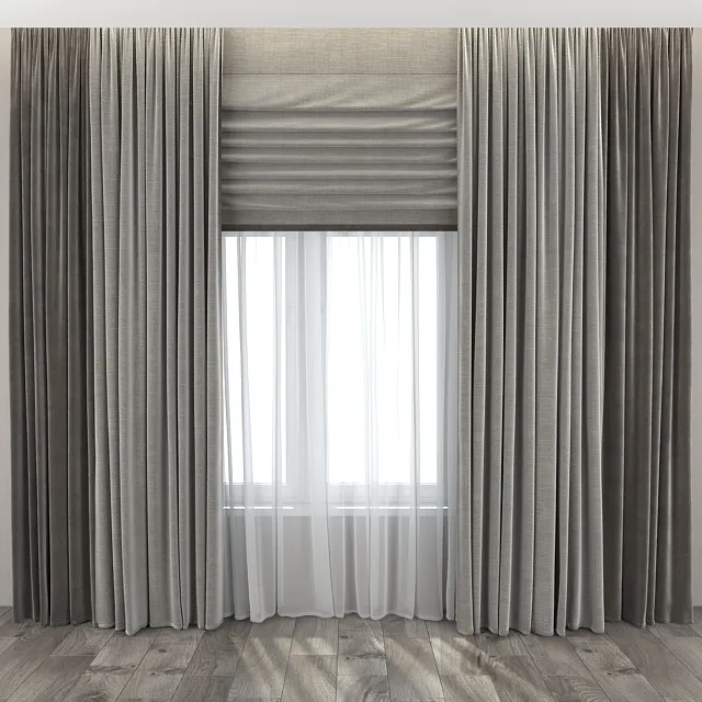decoration – Curtain 132 3ds Max