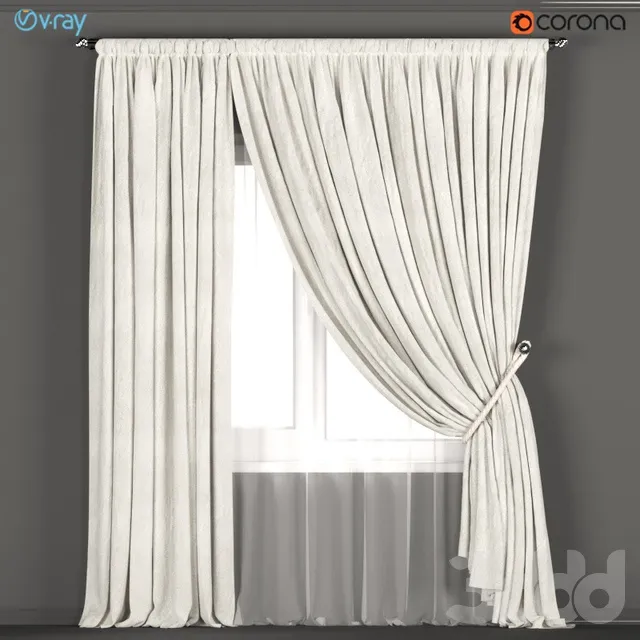 DECORATION – CURTAIN – 3D MODELS – 3DS MAX – FREE DOWNLOAD – 3323