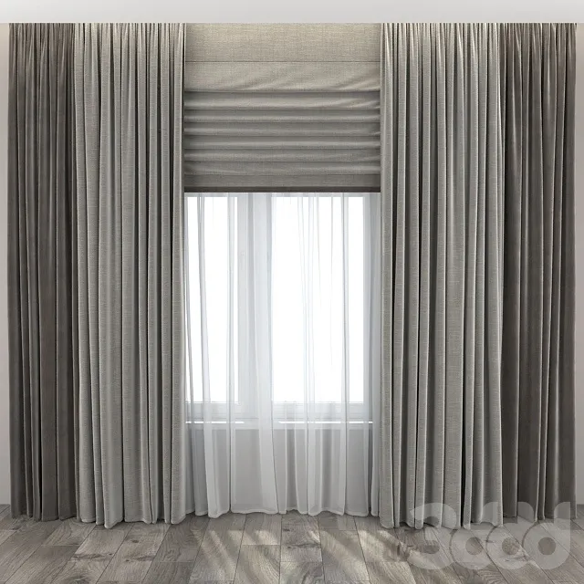 DECORATION – CURTAIN – 3D MODELS – 3DS MAX – FREE DOWNLOAD – 3336