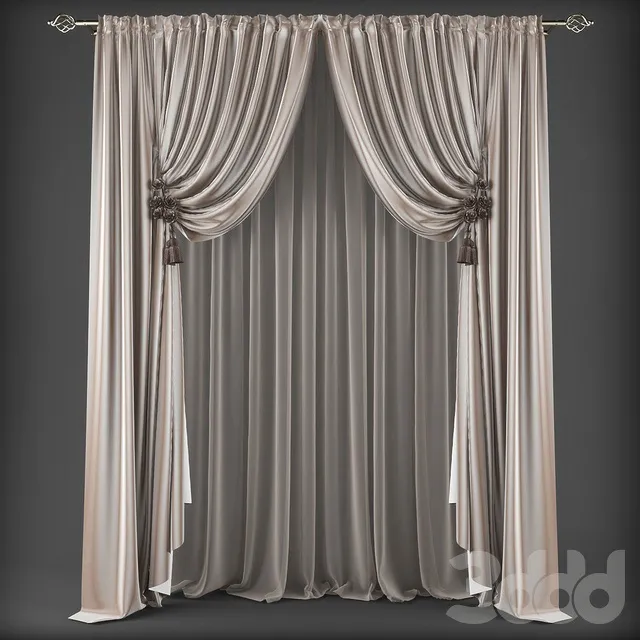DECORATION – CURTAIN – 3D MODELS – 3DS MAX – FREE DOWNLOAD – 3347