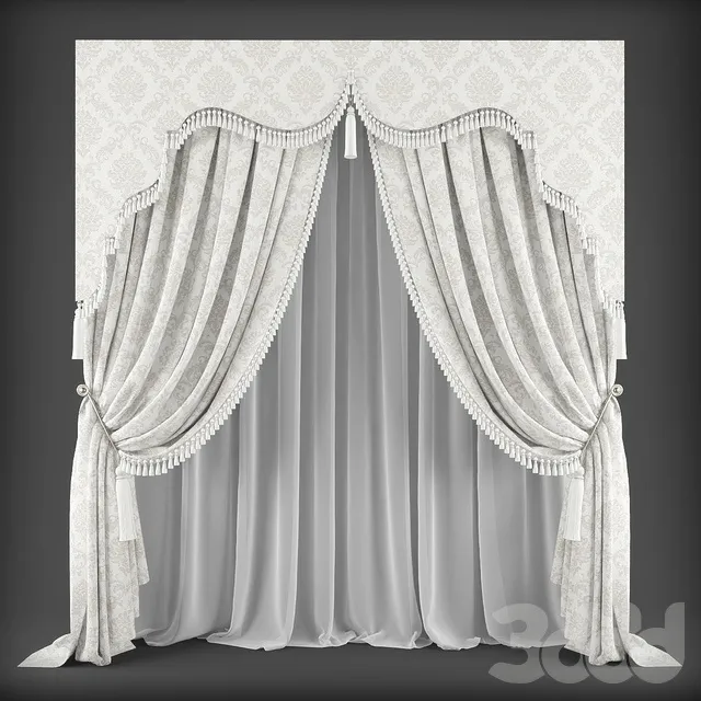 DECORATION – CURTAIN – 3D MODELS – 3DS MAX – FREE DOWNLOAD – 3355