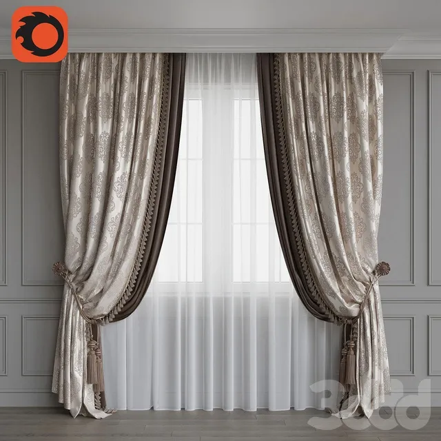 DECORATION – CURTAIN – 3D MODELS – 3DS MAX – FREE DOWNLOAD – 3360