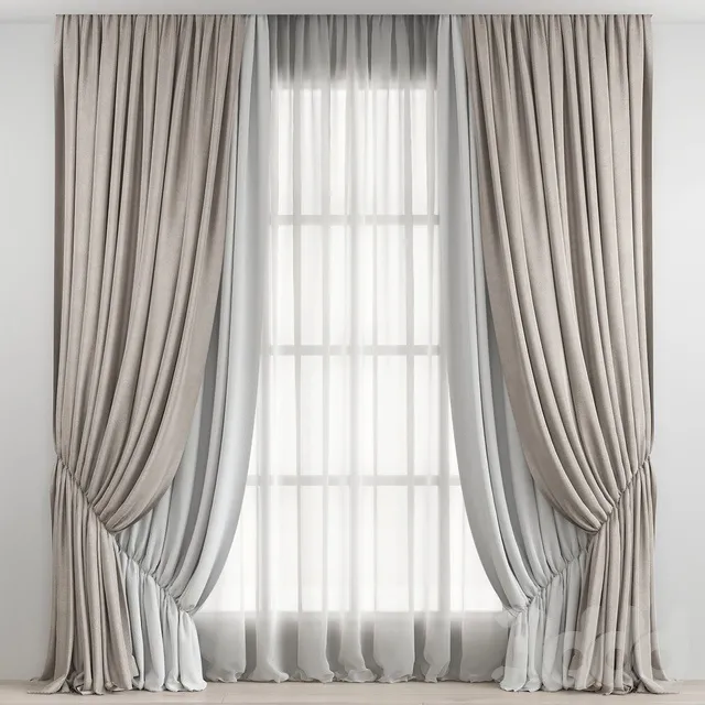 DECORATION – CURTAIN – 3D MODELS – 3DS MAX – FREE DOWNLOAD – 3368