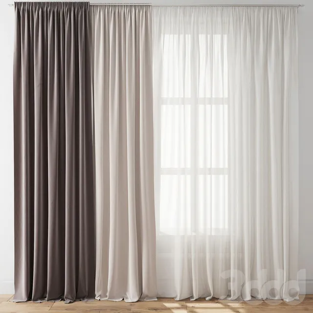 DECORATION – CURTAIN – 3D MODELS – 3DS MAX – FREE DOWNLOAD – 3406