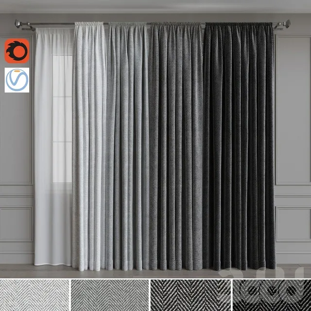 DECORATION – CURTAIN – 3D MODELS – 3DS MAX – FREE DOWNLOAD – 3425