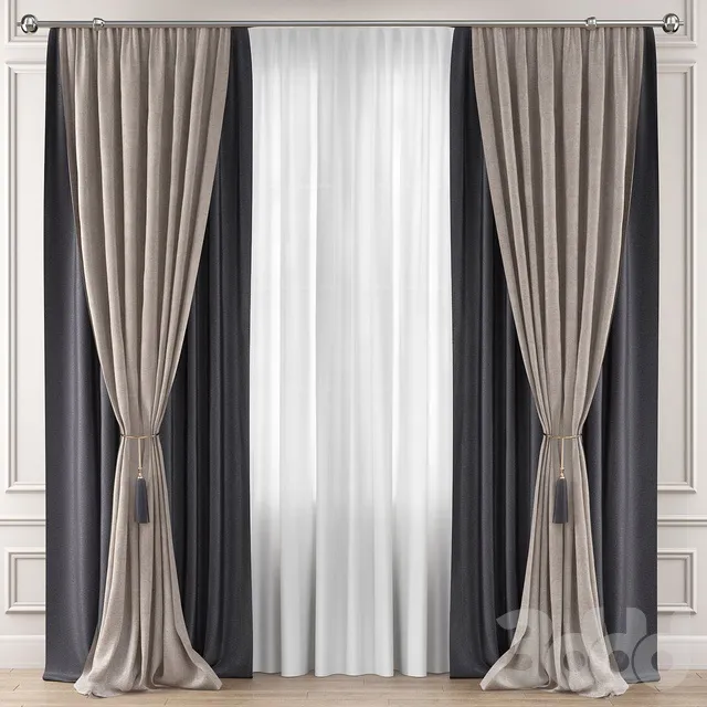 DECORATION – CURTAIN – 3D MODELS – 3DS MAX – FREE DOWNLOAD – 3427