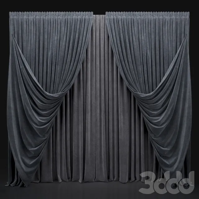 DECORATION – CURTAIN – 3D MODELS – 3DS MAX – FREE DOWNLOAD – 3446