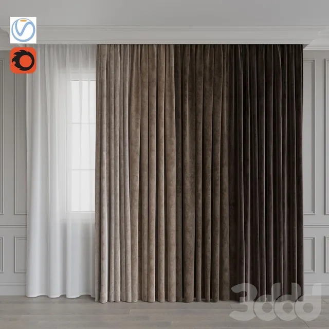 DECORATION – CURTAIN – 3D MODELS – 3DS MAX – FREE DOWNLOAD – 3447