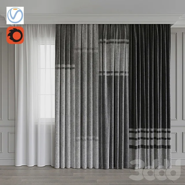 DECORATION – CURTAIN – 3D MODELS – 3DS MAX – FREE DOWNLOAD – 3455