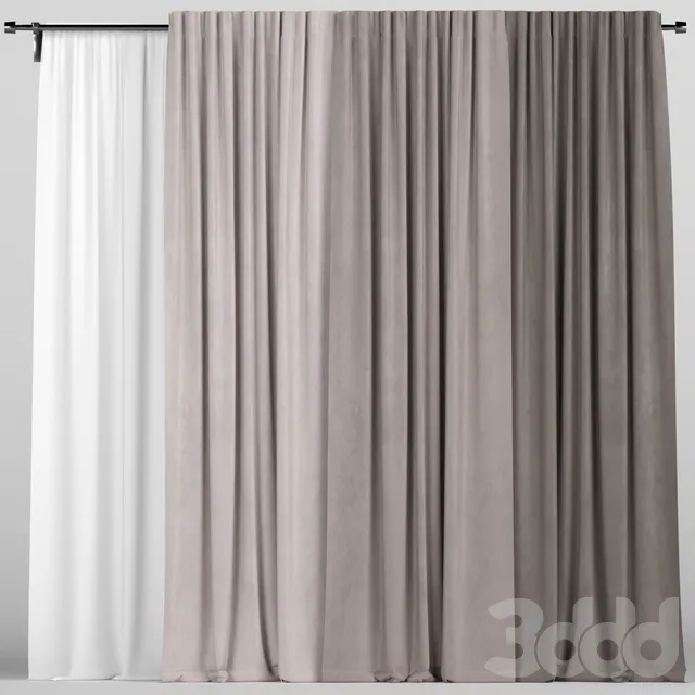 DECORATION – CURTAIN – 3D MODELS – 3DS MAX – FREE DOWNLOAD – 3470