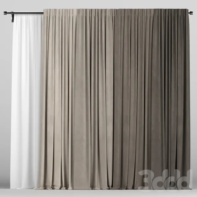 DECORATION – CURTAIN – 3D MODELS – 3DS MAX – FREE DOWNLOAD – 3474