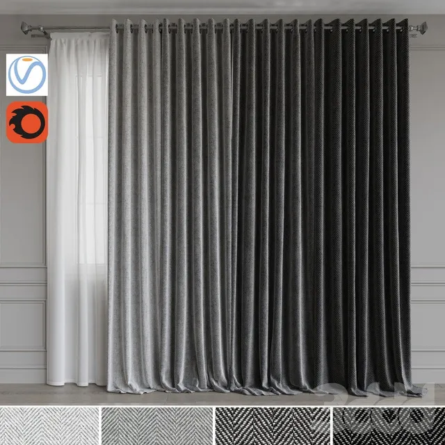 DECORATION – CURTAIN – 3D MODELS – 3DS MAX – FREE DOWNLOAD – 3475