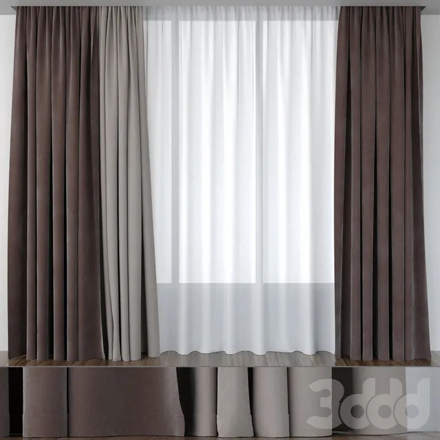 DECORATION – CURTAIN – 3D MODELS – 3DS MAX – FREE DOWNLOAD – 3477