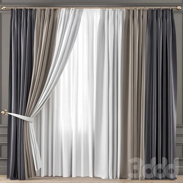 DECORATION – CURTAIN – 3D MODELS – 3DS MAX – FREE DOWNLOAD – 3480