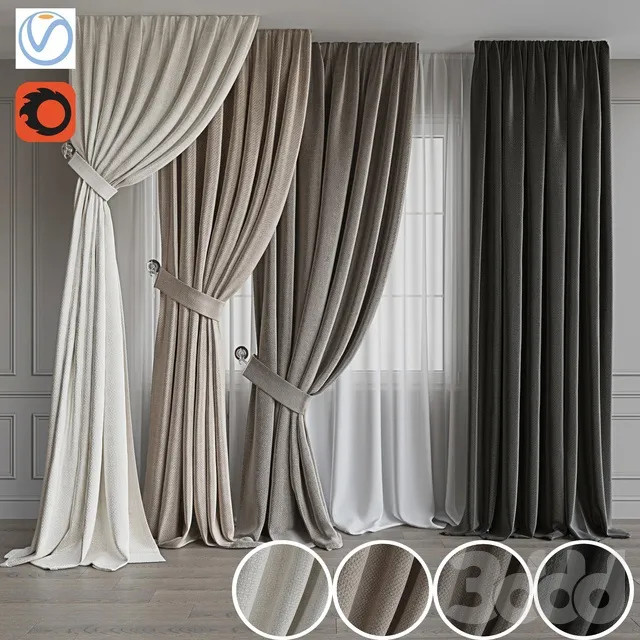 DECORATION – CURTAIN – 3D MODELS – 3DS MAX – FREE DOWNLOAD – 3506