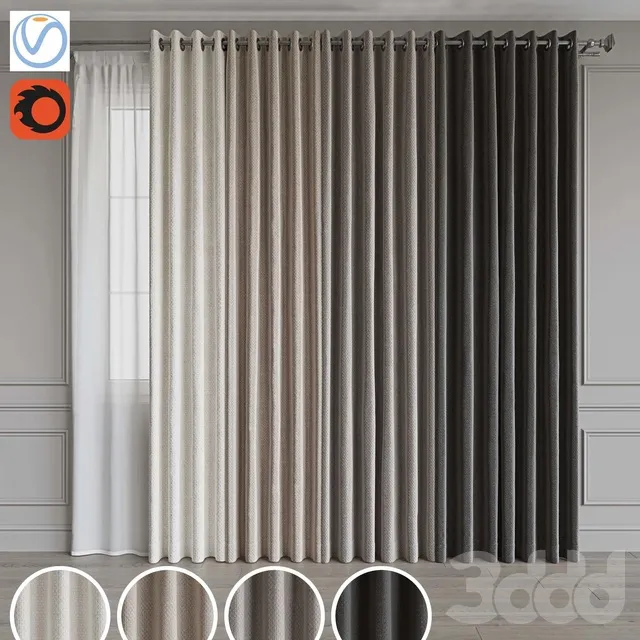 DECORATION – CURTAIN – 3D MODELS – 3DS MAX – FREE DOWNLOAD – 3508
