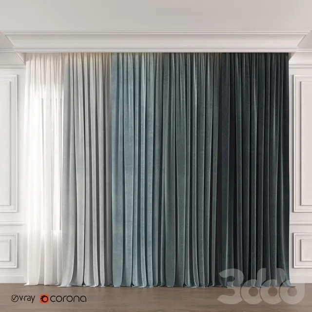 DECORATION – CURTAIN – 3D MODELS – 3DS MAX – FREE DOWNLOAD – 3510