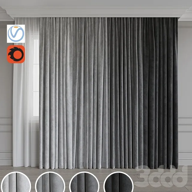 DECORATION – CURTAIN – 3D MODELS – 3DS MAX – FREE DOWNLOAD – 3534