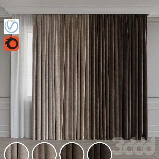 DECORATION – CURTAIN – 3D MODELS – 3DS MAX – FREE DOWNLOAD – 3535