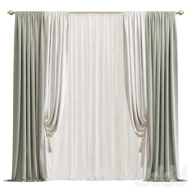 DECORATION – CURTAIN – 3D MODELS – 3DS MAX – FREE DOWNLOAD – 3536