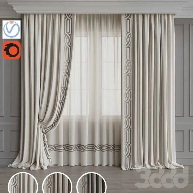 DECORATION – CURTAIN – 3D MODELS – 3DS MAX – FREE DOWNLOAD – 3541