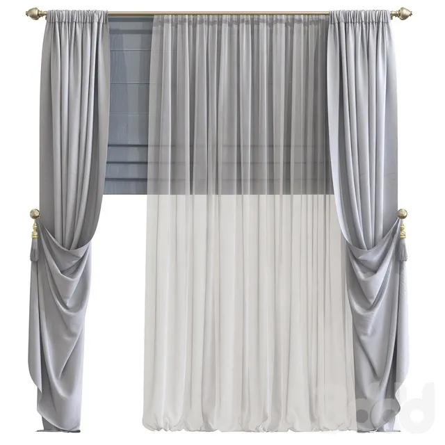 DECORATION – CURTAIN – 3D MODELS – 3DS MAX – FREE DOWNLOAD – 3552
