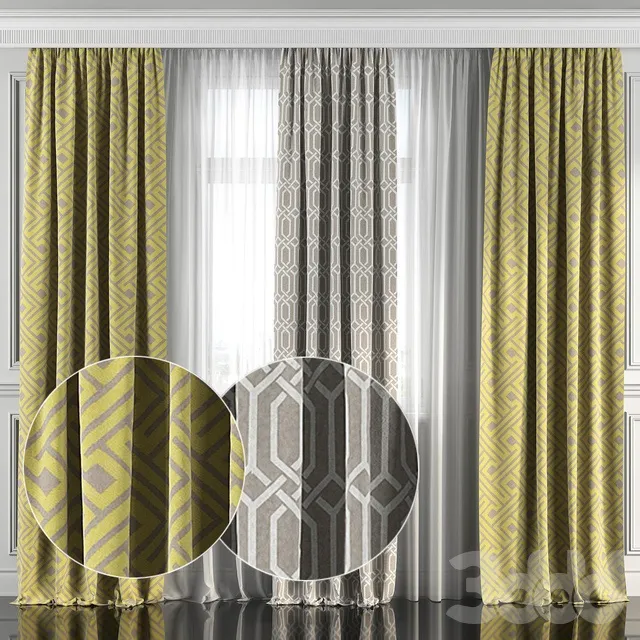 DECORATION – CURTAIN – 3D MODELS – 3DS MAX – FREE DOWNLOAD – 3554
