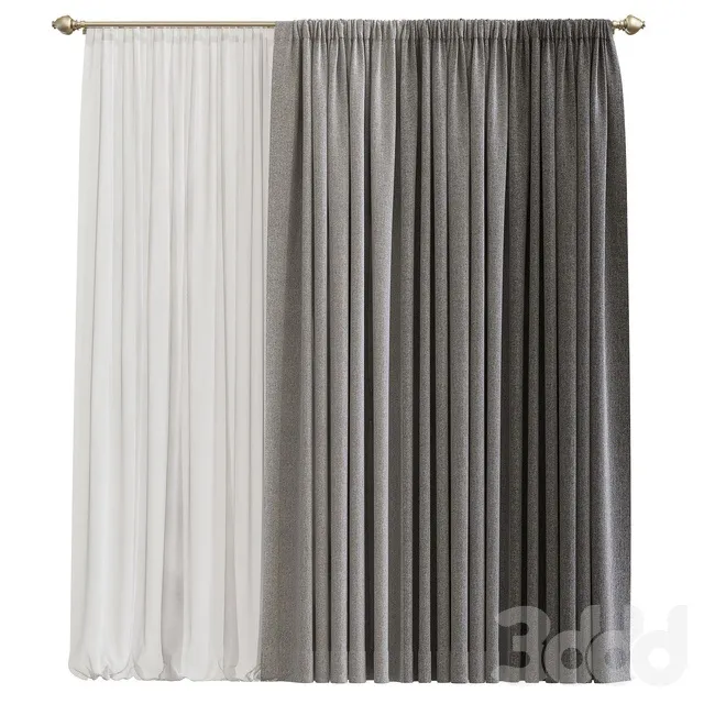 DECORATION – CURTAIN – 3D MODELS – 3DS MAX – FREE DOWNLOAD – 3556