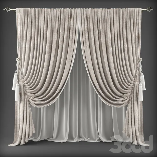 DECORATION – CURTAIN – 3D MODELS – 3DS MAX – FREE DOWNLOAD – 3558