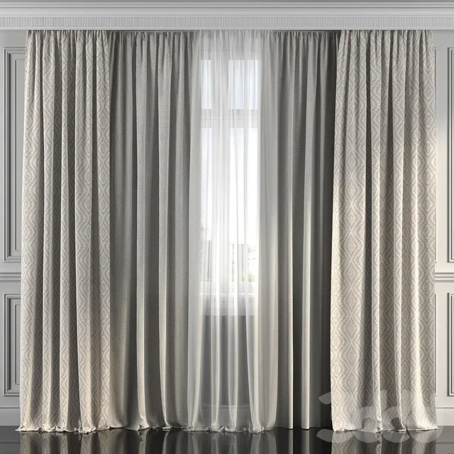 DECORATION – CURTAIN – 3D MODELS – 3DS MAX – FREE DOWNLOAD – 3562