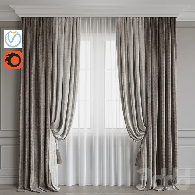 DECORATION – CURTAIN – 3D MODELS – 3DS MAX – FREE DOWNLOAD – 3563