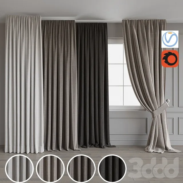 DECORATION – CURTAIN – 3D MODELS – 3DS MAX – FREE DOWNLOAD – 3564