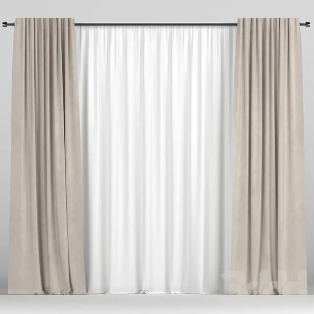 DECORATION – CURTAIN – 3D MODELS – 3DS MAX – FREE DOWNLOAD – 3570