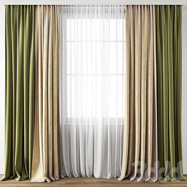 DECORATION – CURTAIN – 3D MODELS – 3DS MAX – FREE DOWNLOAD – 3588