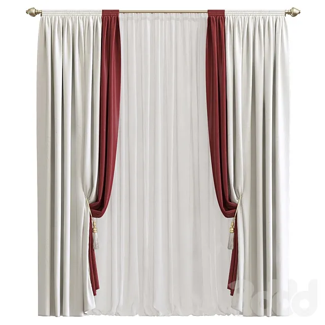 DECORATION – CURTAIN – 3D MODELS – 3DS MAX – FREE DOWNLOAD – 3589