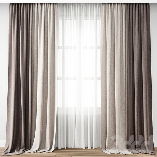 DECORATION – CURTAIN – 3D MODELS – 3DS MAX – FREE DOWNLOAD – 3590