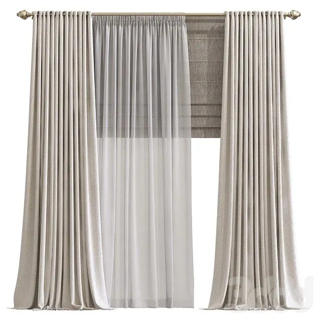DECORATION – CURTAIN – 3D MODELS – 3DS MAX – FREE DOWNLOAD – 3596