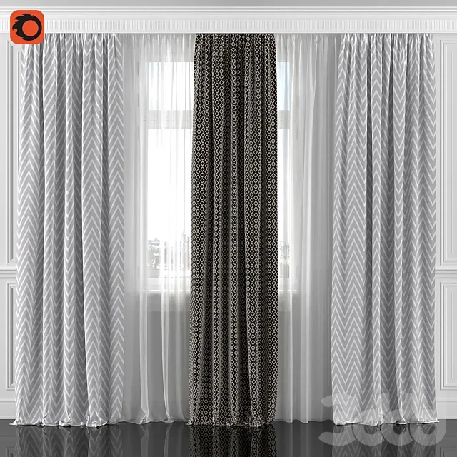 DECORATION – CURTAIN – 3D MODELS – 3DS MAX – FREE DOWNLOAD – 3603