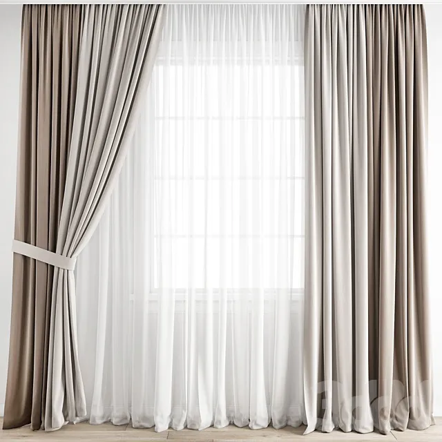 DECORATION – CURTAIN – 3D MODELS – 3DS MAX – FREE DOWNLOAD – 3611