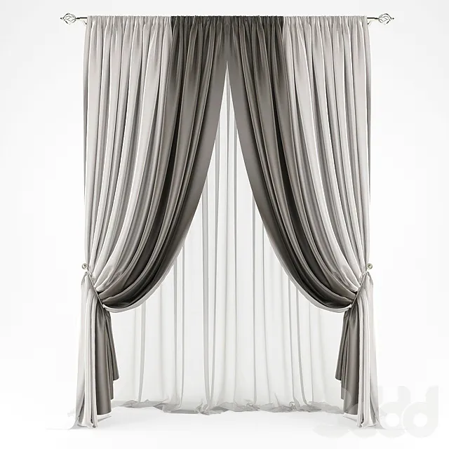 DECORATION – CURTAIN – 3D MODELS – 3DS MAX – FREE DOWNLOAD – 3616