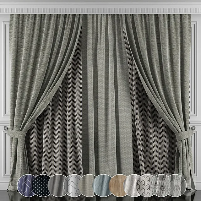 DECORATION – CURTAIN – 3D MODELS – 3DS MAX – FREE DOWNLOAD – 3625