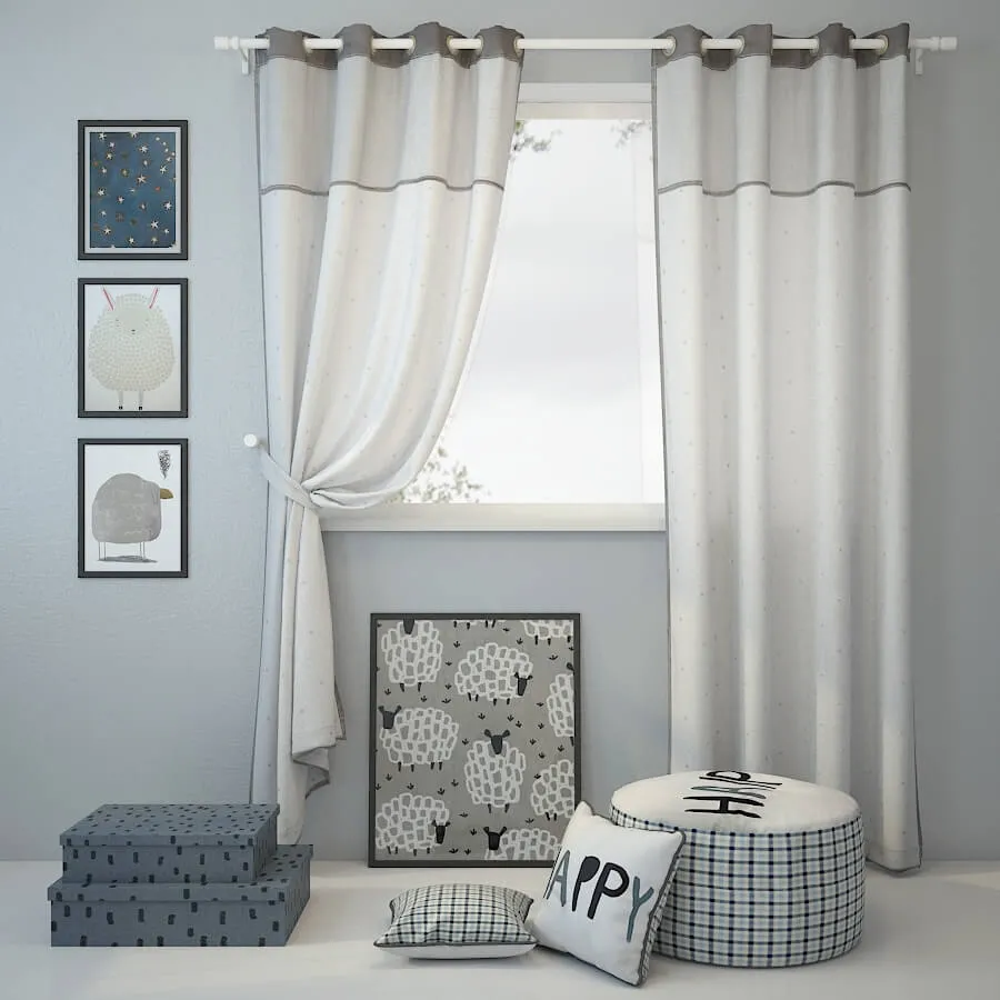 decoration – Curtain and decor 11 3ds Max
