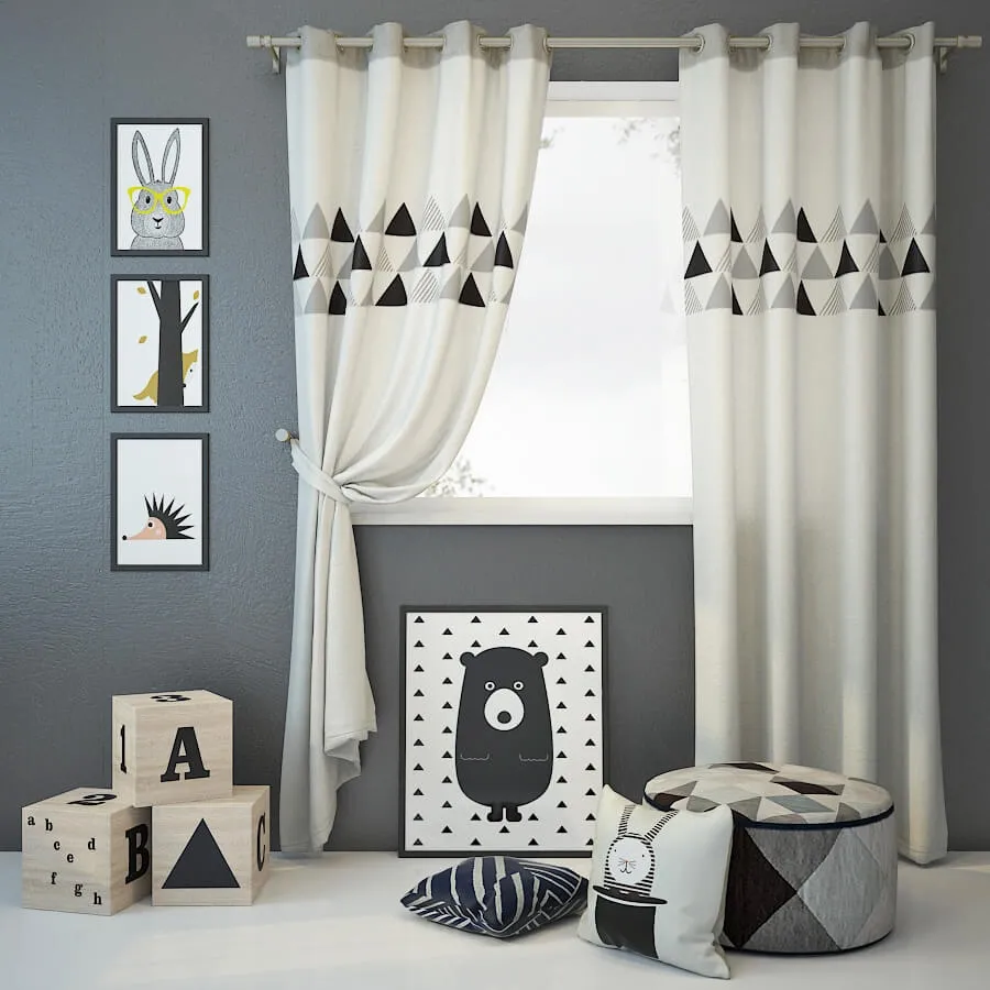 decoration – Curtain and decor 6 3ds Max