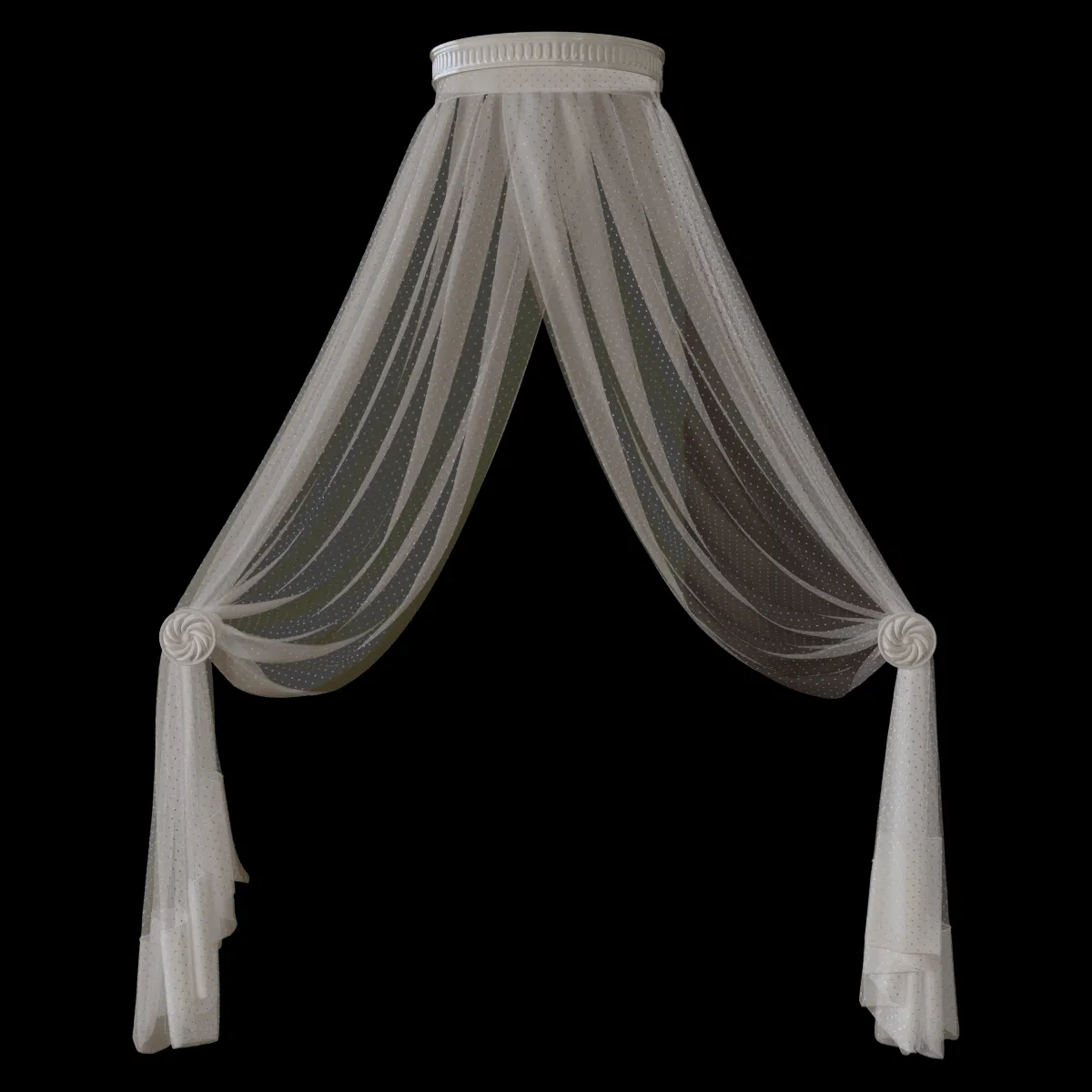 decoration – Curtain Balanchine 3ds Max