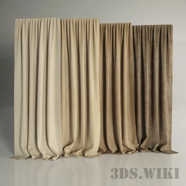 decoration – Curtain collection 3ds Max