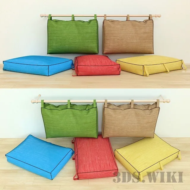 decoration – Cushions 3ds Max