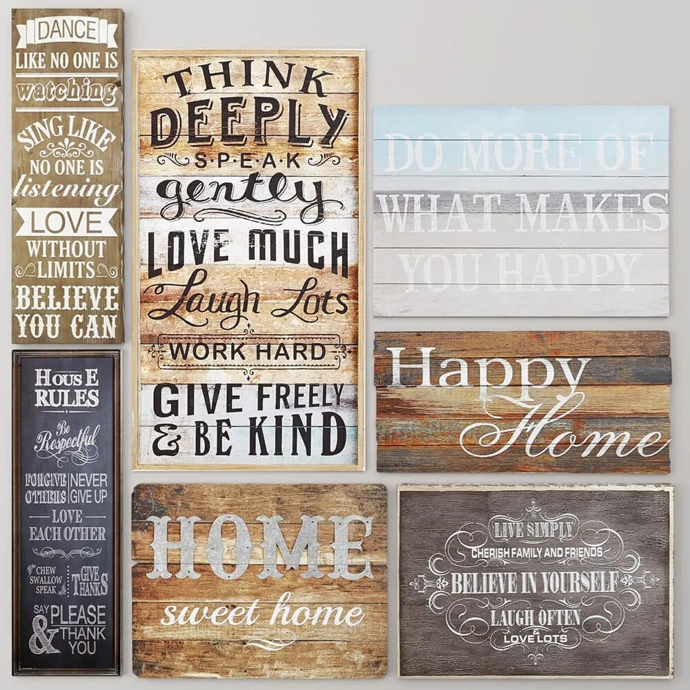decoration – Decor  boards  pictures  set 1 3ds Max
