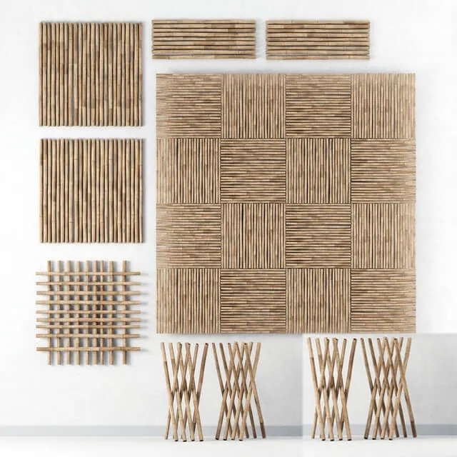 decoration – Decor of bamboo 3ds Max