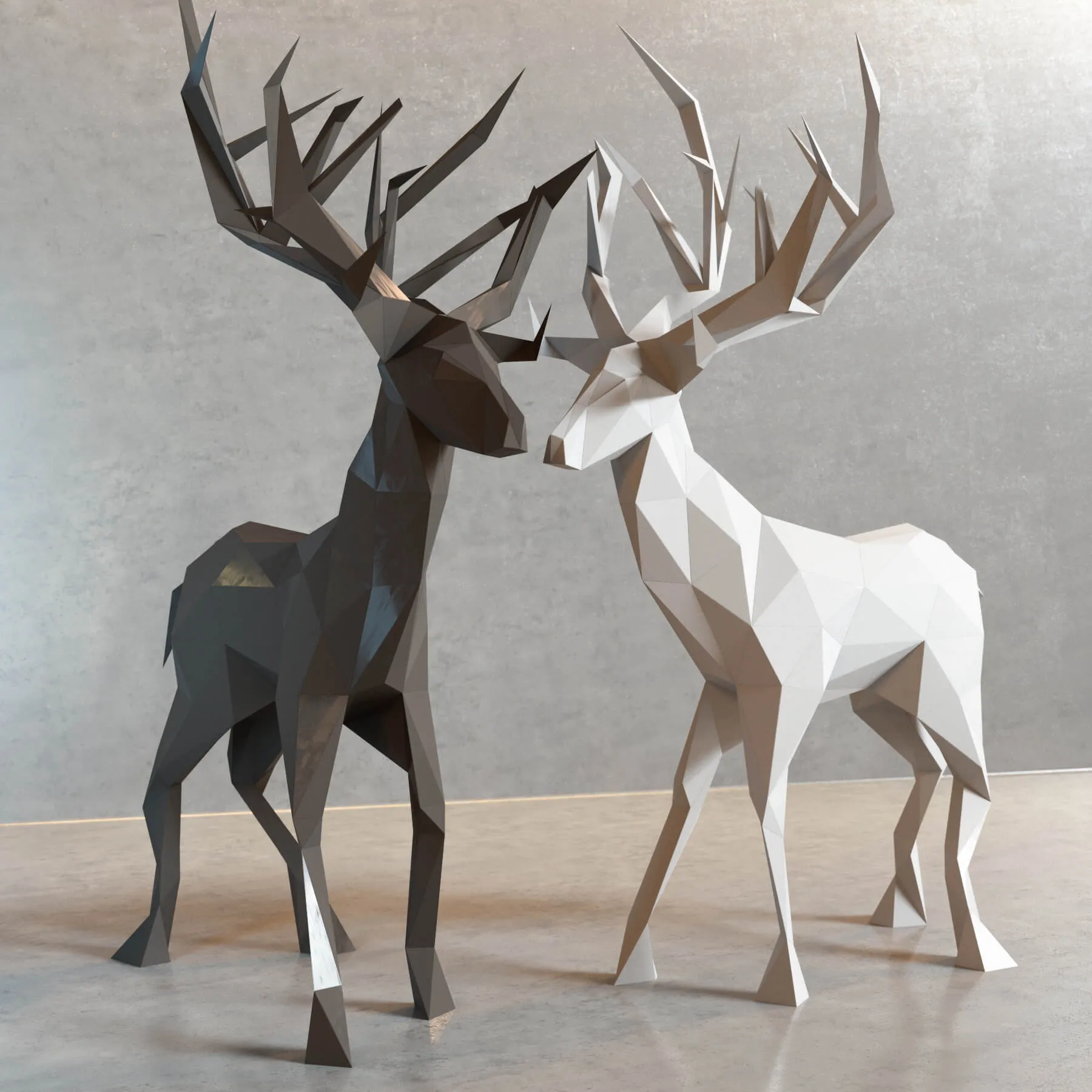 decoration – Decor of deer 02 3ds Max