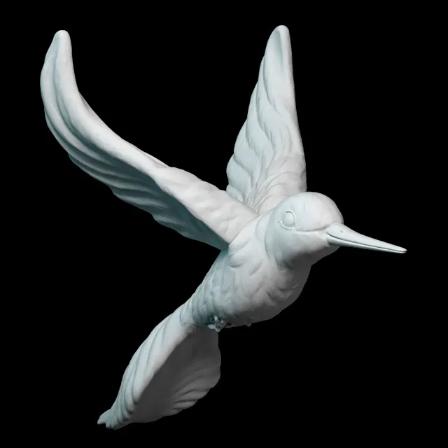 decoration – Decor of hummingbird 003 3ds Max